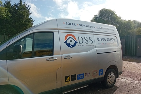 DSS Sign written van
