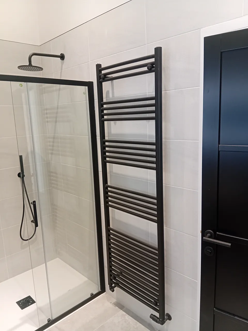 towel radiator in bathroom