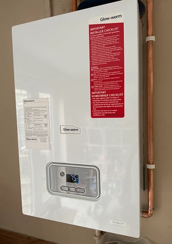 boiler installed on wall