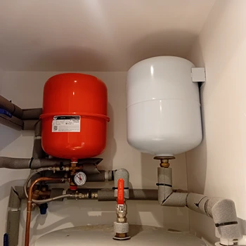 expansion tanks and pipe work