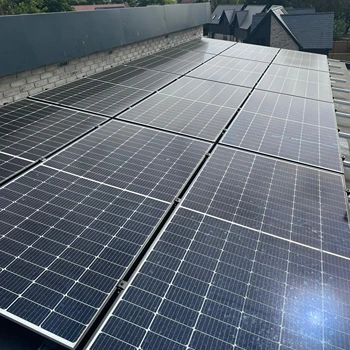 solar panels on roof