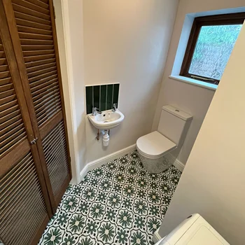 toilet and sink fitted