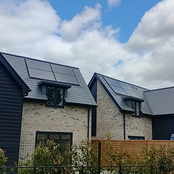 solar panels two roofs